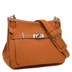 Hermes Orange Taurillon Clemence Leather Jypsiere 34 Bag For Women -Deals Hermes Store luxury women hermes used handbags p89889 003