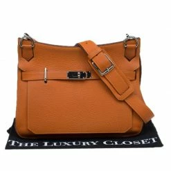 Hermes Orange Taurillon Clemence Leather Jypsiere 34 Bag For Women -Deals Hermes Store luxury women hermes used handbags p89889 008