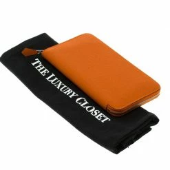 Hermes Orange Epsom Leather Azap Long Wallet For Women -Deals Hermes Store luxury women hermes used handbags p93220 009