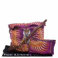 Hermes Multicolor Tiger Printed Silk And Swift Leather Silky City 33 Bag For Women -Deals Hermes Store luxury women hermes used handbags p93280 010