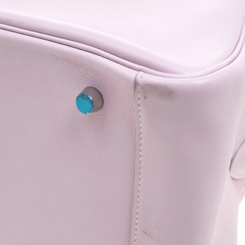 Hermes Pink Swift Leather Palladium Plated Lindy 34 Bag For Women 15 Hermes Pink Swift Leather Palladium Plated Lindy 34 Bag For Women - Image 13