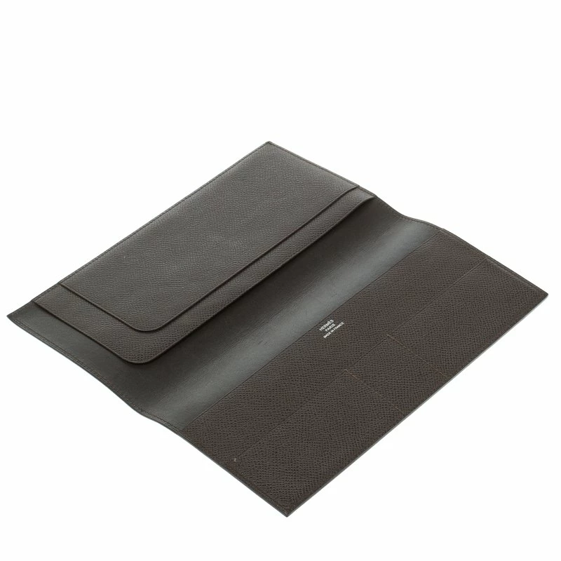 Hermes Cacao Epsom Leather Long Twill Wallet For Women 4 Hermes Cacao Epsom Leather Long Twill Wallet For Women - Image 2