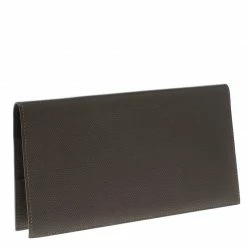 Hermes Cacao Epsom Leather Long Twill Wallet For Women 14 Hermes Cacao Epsom Leather Long Twill Wallet For Women -Deals Hermes Store luxury women hermes used handbags p94510 003