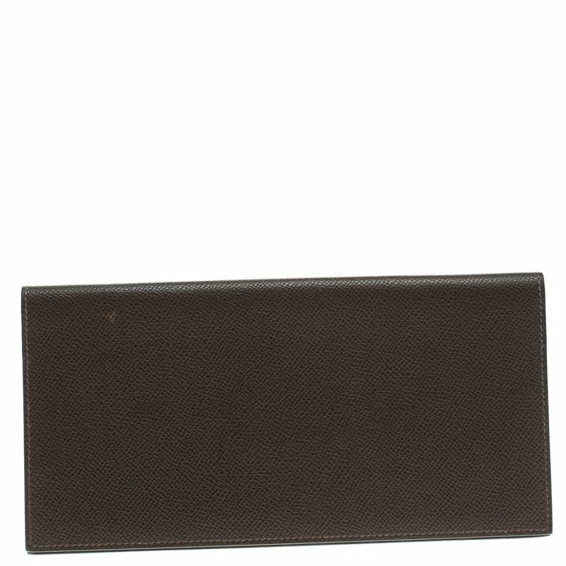 Hermes Cacao Epsom Leather Long Twill Wallet For Women 6 Hermes Cacao Epsom Leather Long Twill Wallet For Women - Image 4