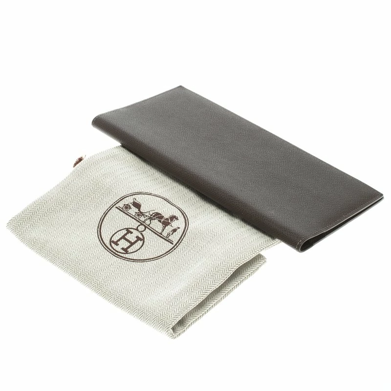 Hermes Cacao Epsom Leather Long Twill Wallet For Women 10 Hermes Cacao Epsom Leather Long Twill Wallet For Women - Image 8