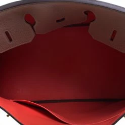 Hermes Etain/Bougainvillea Clemence/Togo Leather Gold Hardware Special Order Birkin 35 Bag For Women -Deals Hermes Store luxury women hermes used handbags p95017 007