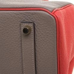 Hermes Etain/Bougainvillea Clemence/Togo Leather Gold Hardware Special Order Birkin 35 Bag For Women -Deals Hermes Store luxury women hermes used handbags p95017 014