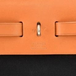 Hermes Bi Color Canvas/Leather 2-in-1 Herbag PM Bag For Women 12 Hermes Bi Color Canvas/Leather 2-in-1 Herbag PM Bag For Women -Deals Hermes Store luxury women hermes used handbags p95345 005