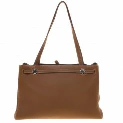 Hermes Brown Togo Leather Kabana Tote For Women -Deals Hermes Store luxury women hermes used handbags p96660 004