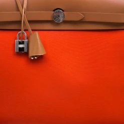 Hermes Brown/Capucines Leather And Fabric Herbag Zip 31 Bag For Women -Deals Hermes Store luxury women hermes used handbags p97370 005