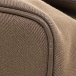 Hermes Taupe Fabric And Leather Valparaiso PM Bag For Women -Deals Hermes Store luxury women hermes used handbags p97431 011