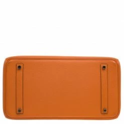 Hermes Orange Togo Leather Gold Hardware Birkin 35 Bag For Women -Deals Hermes Store luxury women hermes used handbags p97748 0006