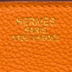 Hermes Orange Togo Leather Gold Hardware Birkin 35 Bag For Women -Deals Hermes Store luxury women hermes used handbags p97748 0009