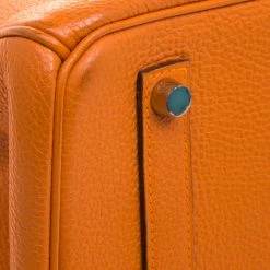 Hermes Orange Togo Leather Gold Hardware Birkin 35 Bag For Women -Deals Hermes Store luxury women hermes used handbags p97748 0011