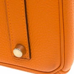 Hermes Orange Togo Leather Gold Hardware Birkin 35 Bag For Women -Deals Hermes Store luxury women hermes used handbags p97748 0014
