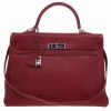 Hermes Ruby Togo Palladium Hardware Kelly Retourne 35 Bag For Women -Deals Hermes Store luxury women hermes used handbags p97750 001