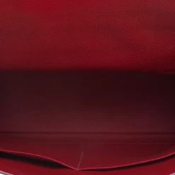 Hermes Ruby Togo Palladium Hardware Kelly Retourne 35 Bag For Women -Deals Hermes Store luxury women hermes used handbags p97750 007