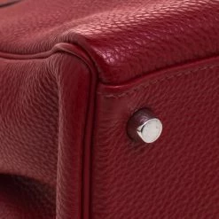 Hermes Ruby Togo Palladium Hardware Kelly Retourne 35 Bag For Women -Deals Hermes Store luxury women hermes used handbags p97750 011