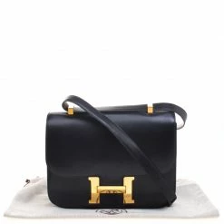 Hermes Black Box Calf Leather Gold Hardware Constance 29 Bag For Women -Deals Hermes Store luxury women hermes used handbags p97752 0010
