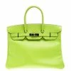 Hermes Kiwi Epsom Leather Palladium Hardware Birkin 35 Bag For Women -Deals Hermes Store luxury women hermes used handbags p99044 001