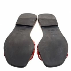 Hermes Orange Patent Leather Oran Sandals Size 40 For Women -Deals Hermes Store luxury women hermes used shoes p113512 006