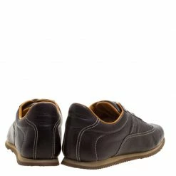 Hermes Dark Brown Leather Lace Up Sneakers Size 36.5 For Women -Deals Hermes Store luxury women hermes used shoes p117832 005