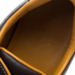 Hermes Dark Brown Leather Lace Up Sneakers Size 36.5 For Women -Deals Hermes Store luxury women hermes used shoes p117832 007