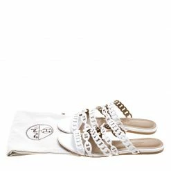 Hermes White Leather Nude Sandals Size 38 For Women -Deals Hermes Store luxury women hermes used shoes p121366 008