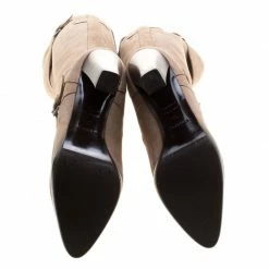 Hermes Beige Suede Knee High Boots Size 38 For Women -Deals Hermes Store luxury women hermes used shoes p125052 006
