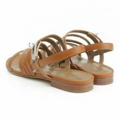 Hermes Brown Leather Marine Strappy Flat Sandals Size 39 For Women -Deals Hermes Store luxury women hermes used shoes p133071 0005