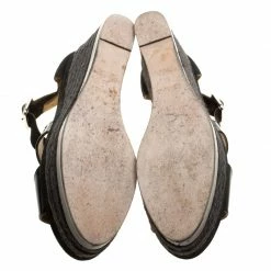 Hermes Black Suede And Patent Leather Ilana Espadrille Wedges Sandals Size 39 For Women -Deals Hermes Store luxury women hermes used shoes p133191 006