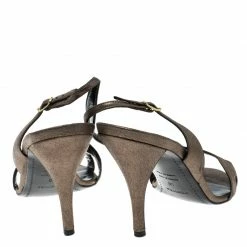 Hermes Metallic Bronze Suede Night Slingback Sandals Size 40 For Women 14 Hermes Metallic Bronze Suede Night Slingback Sandals Size 40 For Women -Deals Hermes Store luxury women hermes used shoes p137862 005