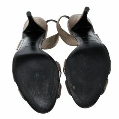 Hermes Metallic Bronze Suede Night Slingback Sandals Size 40 For Women 15 Hermes Metallic Bronze Suede Night Slingback Sandals Size 40 For Women -Deals Hermes Store luxury women hermes used shoes p137862 006