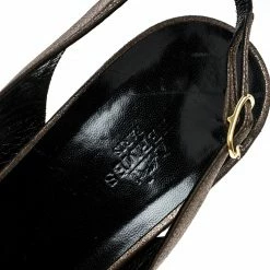 Hermes Metallic Bronze Suede Night Slingback Sandals Size 40 For Women 16 Hermes Metallic Bronze Suede Night Slingback Sandals Size 40 For Women -Deals Hermes Store luxury women hermes used shoes p137862 007