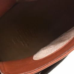 Hermes Brown/Black Leather Cross Strap Pointed Toe Ankle Boots Size 37.5 For Women -Deals Hermes Store luxury women hermes used shoes p146772 0007