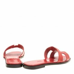 Hermes Red Patent Leather Oran Box Sandals Size 36 For Women -Deals Hermes Store luxury women hermes used shoes p154968 005