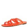 Hermes Pavot Rubber D'ancre Chaine Sandals Size 40 For Women -Deals Hermes Store luxury women hermes used shoes p166773 006