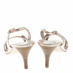 Hermes Metallic Bronze Leather Night Slingback Sandals Size 39.5 For Women 14 Hermes Metallic Bronze Leather Night Slingback Sandals Size 39.5 For Women -Deals Hermes Store luxury women hermes used shoes p176447 005