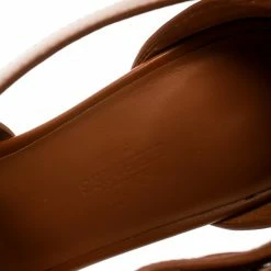 Hermes Brown Leather Merryl Wedge Sandals Size 38 For Women -Deals Hermes Store luxury women hermes used shoes p176792 002