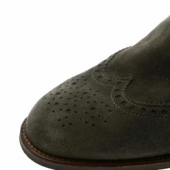 Hermes Grey Suede Leather Brighton Low Ankle Boots Size Size 38 For Women -Deals Hermes Store luxury women hermes used shoes p178775 002