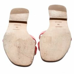 Hermes Red Leather Oran Box Sandals Size 36 For Women -Deals Hermes Store luxury women hermes used shoes p187362 001