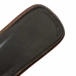 Hermes Grey Ostrich Leather Oran Flat Sandals Size 40 For Women -Deals Hermes Store luxury women hermes used shoes p200552 002