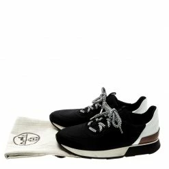 Hermes Monochrome Mesh And Leather Miles Platform Sneakers Size 37 For Women -Deals Hermes Store luxury women hermes used shoes p211773 008