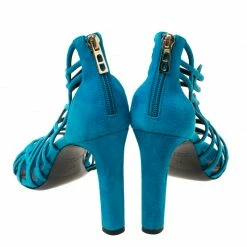 Hermes Blue Suede Strappy Peep Toe Sandals Size 38 For Women 14 Hermes Blue Suede Strappy Peep Toe Sandals Size 38 For Women -Deals Hermes Store luxury women hermes used shoes p217491 006
