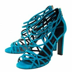 Hermes Blue Suede Strappy Peep Toe Sandals Size 38 For Women 13 Hermes Blue Suede Strappy Peep Toe Sandals Size 38 For Women -Deals Hermes Store luxury women hermes used shoes p217491 008