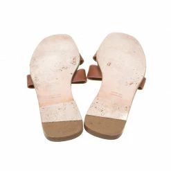 Hermes Brown Leather Oran Slip On Slides Size 41 For Women 15 Hermes Brown Leather Oran Slip On Slides Size 41 For Women -Deals Hermes Store luxury women hermes used shoes p217668 002