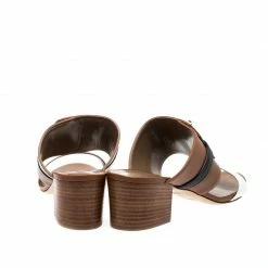 Hermes Tricolor Leather Ovation Slide Sandals Size 38.5 For Women -Deals Hermes Store luxury women hermes used shoes p220379 008