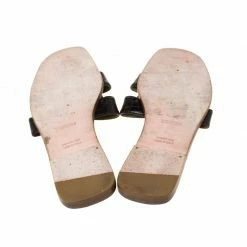 Hermes Black Crocodile Oran Flat Slides Size 39 For Women 15 Hermes Black Crocodile Oran Flat Slides Size 39 For Women -Deals Hermes Store luxury women hermes used shoes p223620 002