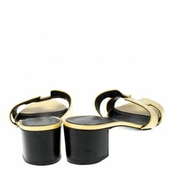 Hermes Yellow Patent Leather Oasis Slides Size 37 For Women -Deals Hermes Store luxury women hermes used shoes p229054 003