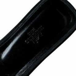 Hermes Black Crystal Embellished Suede Oran Sandals Size 38.5 For Women -Deals Hermes Store luxury women hermes used shoes p230341 005